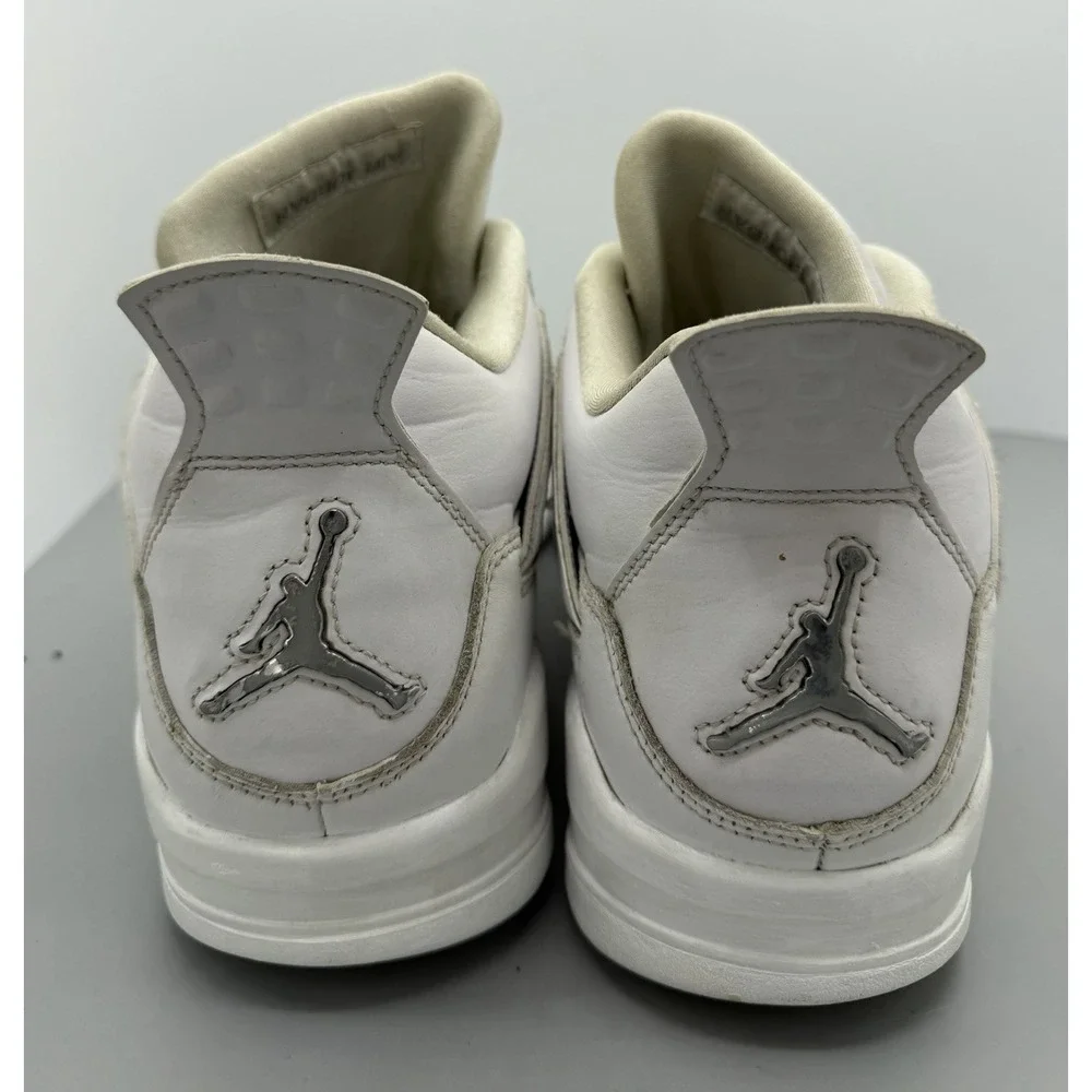 Nike Air Jordan 4 Retro Pure Money White 2017 Sneakers 308497-100 Mens Size 12